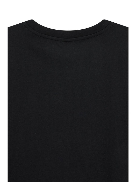 AX 여성 번아웃 로고 이지 티셔츠 -블랙(A424130013)