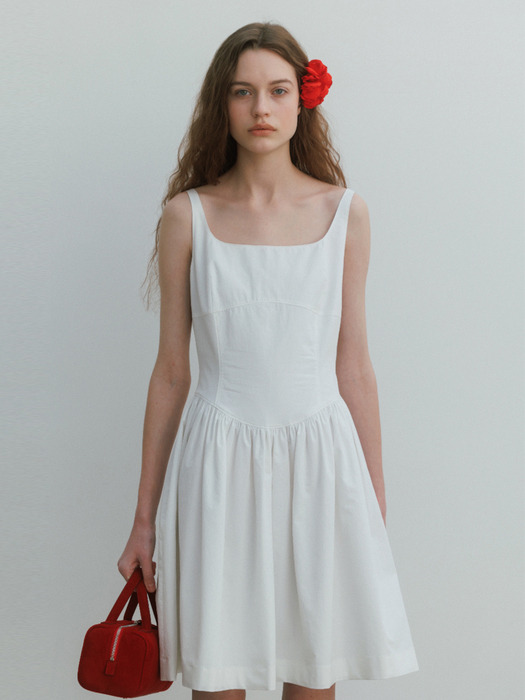 Saona Cotton Dress in White