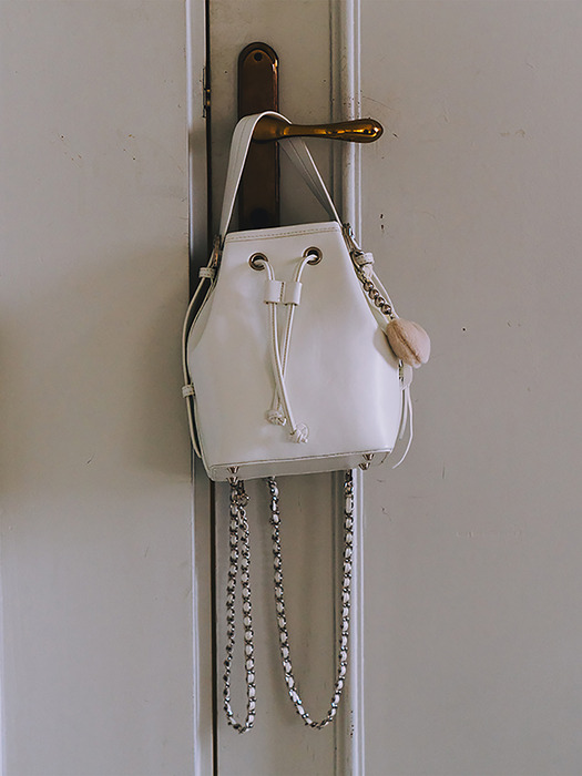 [키링증정] 2way Chain Bag - White