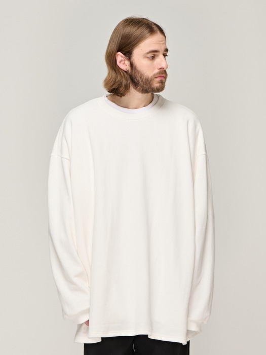 CB DOUBLE COTTON OVER LONG SLEEVE (IVORY)
