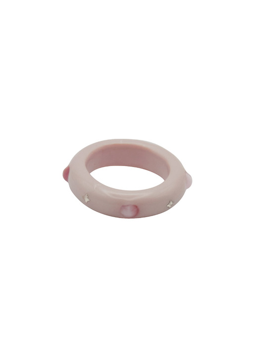 bright gem ring-pink