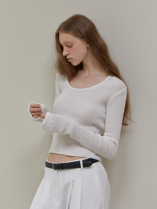 COOL BOUCLE KNIT (IVORY)