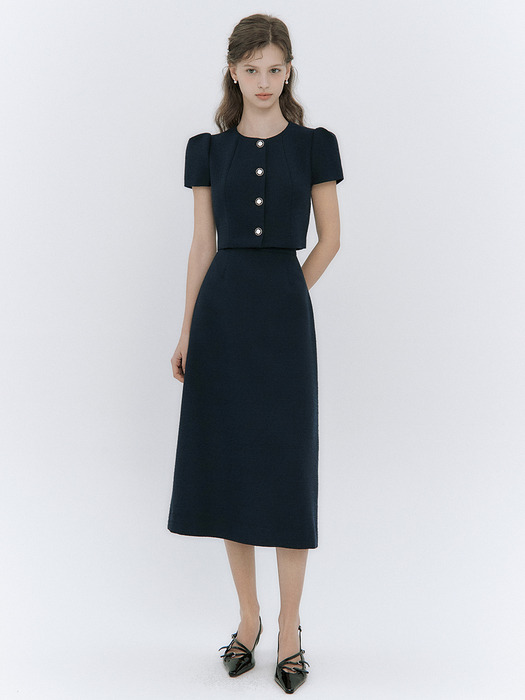 Leena tweed midi skirt(3colors)