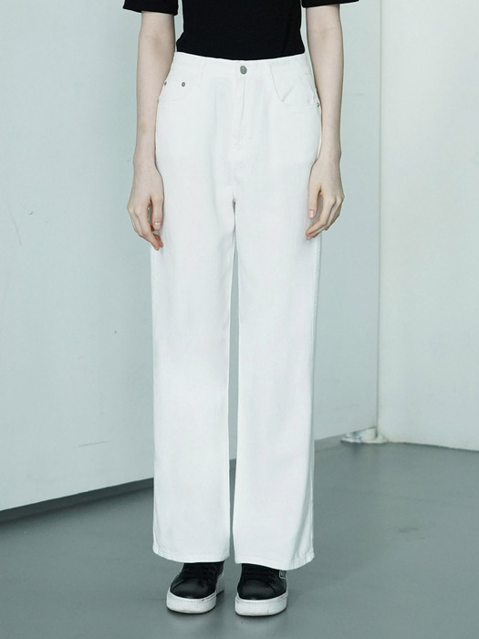 W1041 SUMMER WIDE COTTON PANTS_IVORY