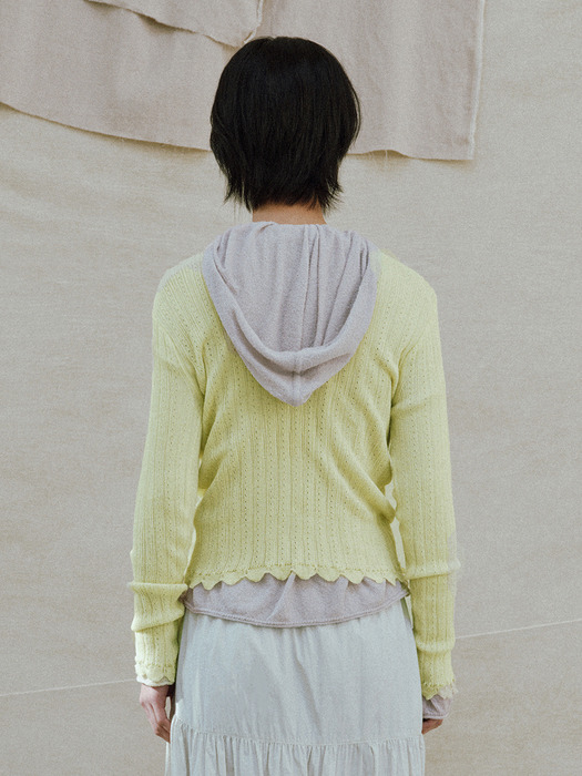 linen crochet pullover
