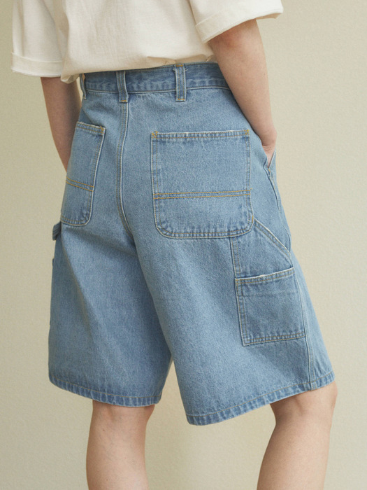 W/Carpenter Denim Bermuda Pants 3color