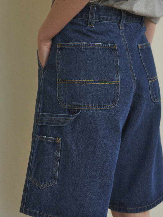 W/Carpenter Denim Bermuda Pants 3color