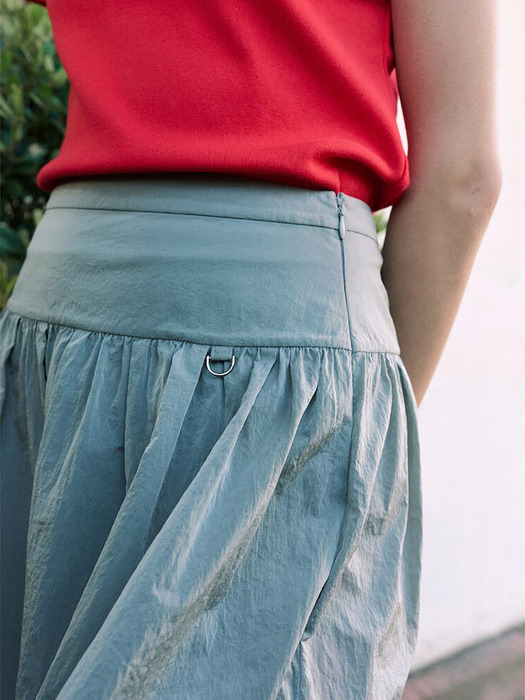 Volume Mini Skirt  Light Grey (KE4527M042)