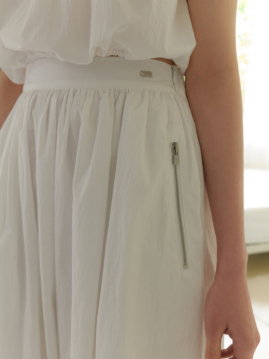 Roof shirring skirt (white)