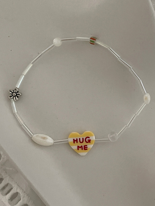 Stripe Lucky & Hug Me Bracelet_BR361