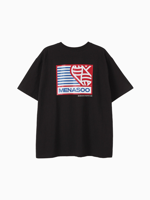 SMALL HEARTTRACK OVER FIT TEE_BLACK EDITION