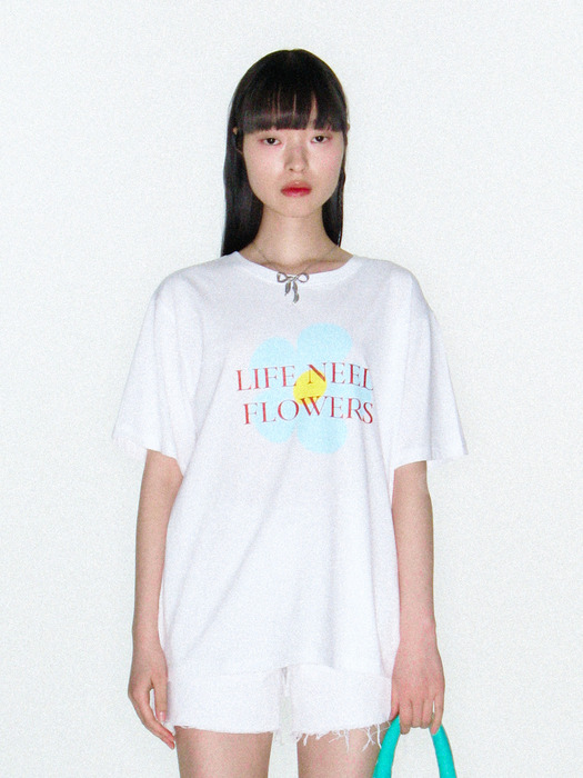 Flower T-shirt (White)