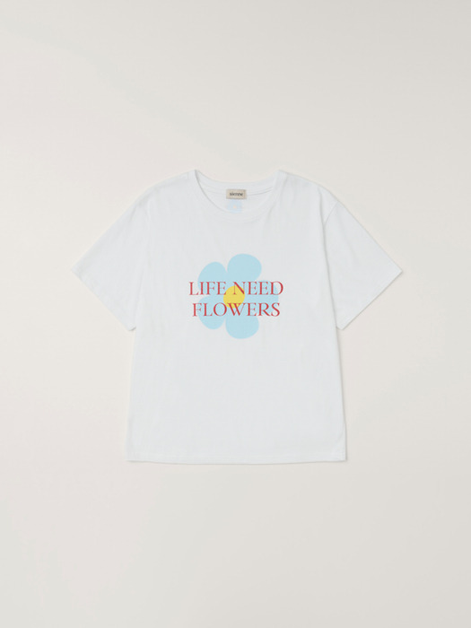 Flower T-shirt (White)