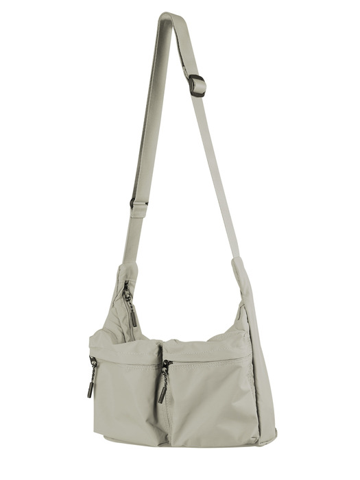 로드 리사이클 나일론 포켓 크로스백 Pocket Body Bag_Light khaki