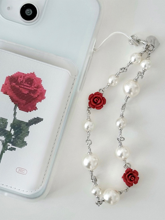 Rose&Pearl Phone String_HC2477KE001M