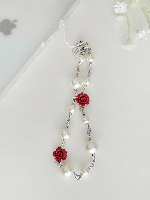 Rose&Pearl Phone String_HC2477KE001M