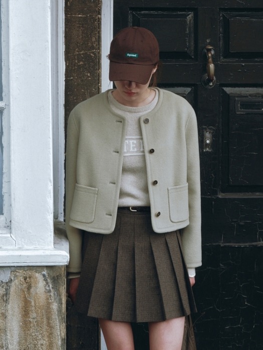 box logo washed cap - dark brown