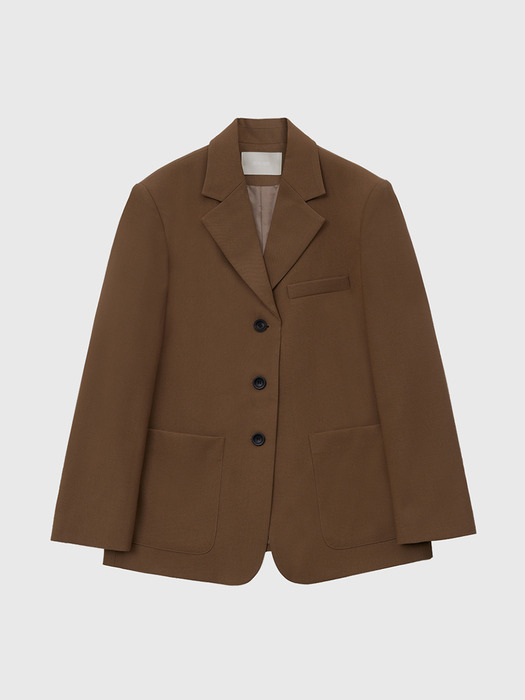 Out Pocket Three-button Single Jacket