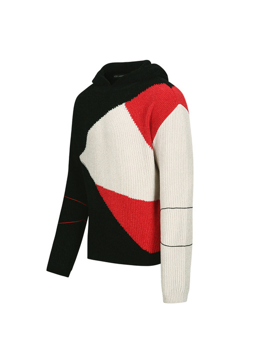 FITE HOODIE SWEATER atb1165m(BLACK/RED)