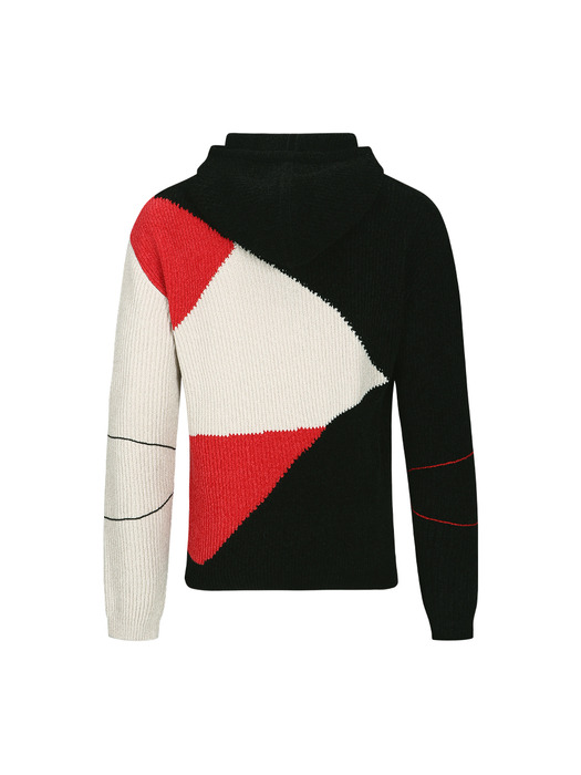 FITE HOODIE SWEATER atb1165m(BLACK/RED)