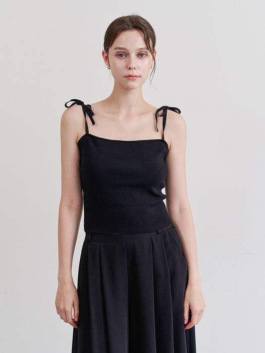 [24SS] Lautre Ribbon Black Knit sleeveless