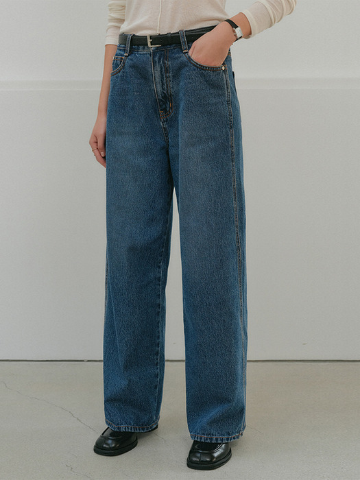 [단독]카마 와이드 데님 팬츠  / KAMA WIDE DENIM PANTS_2colors