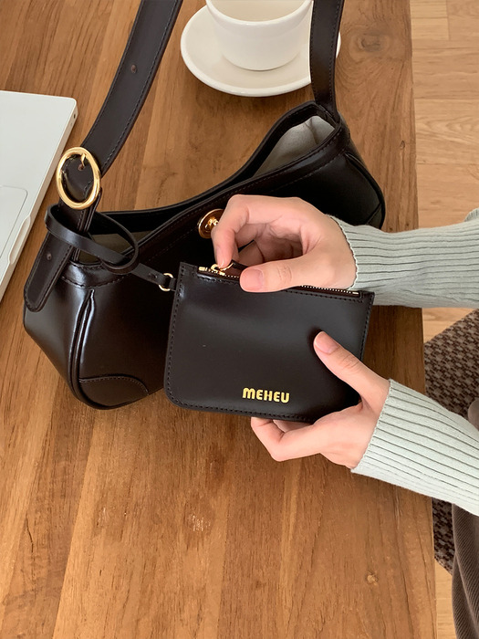 [단독]JENNA MINI HOBO BAG (espresso)