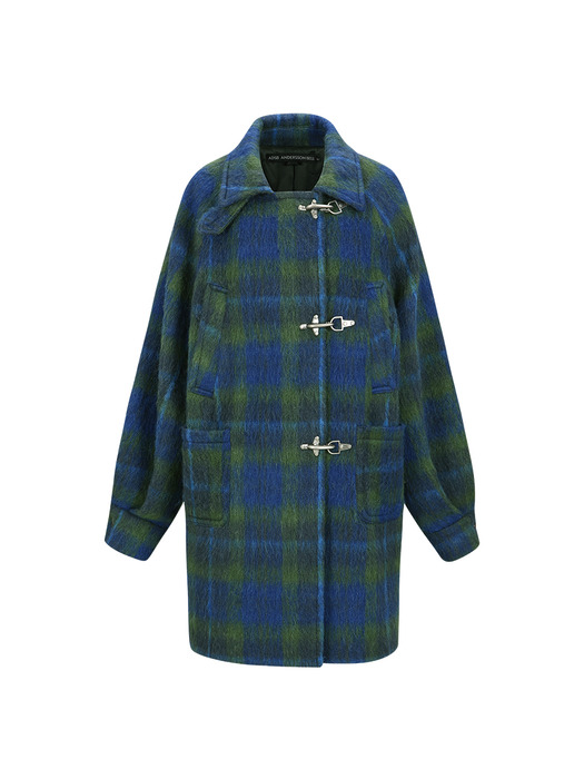 OVERSIZED PEA COAT awa660w(BLUE)