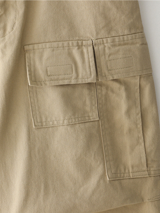 Bluesf semi-wide washed cargo pants