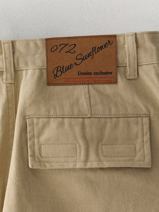 Bluesf semi-wide washed cargo pants