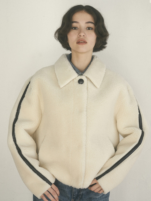 Iris Fur Mustang Jacket [Ivory]