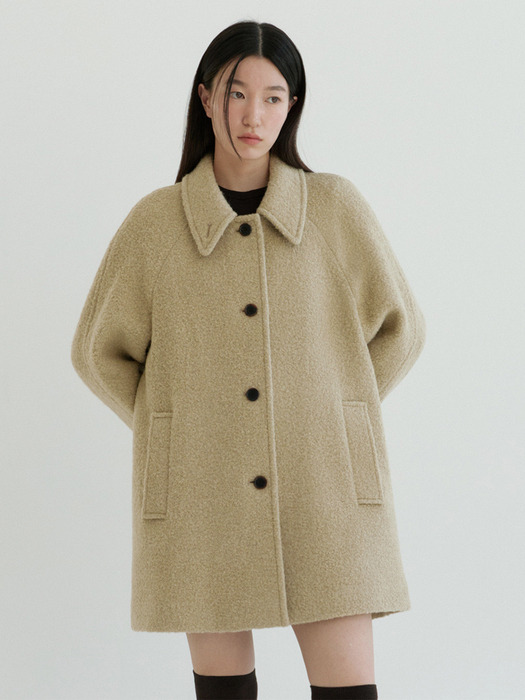 Boukle Half Coat-Beige