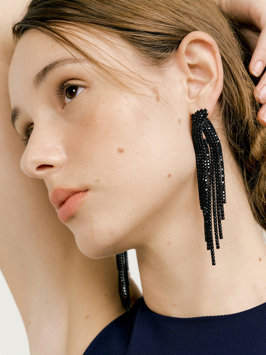 Black velvet Earring