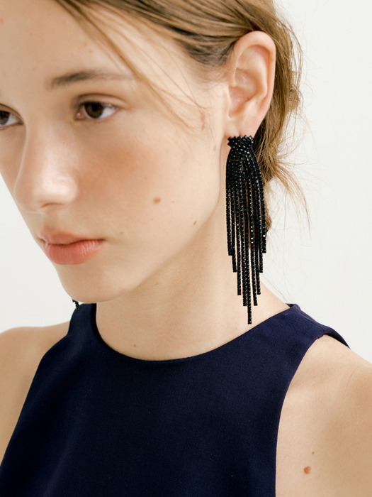 Black velvet Earring