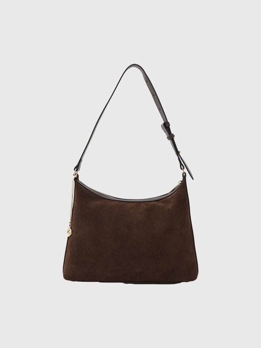 수잔 스웨이드 호보백_다크 브라운 / SUSAN SUEDE HOBO BAG_DARK BROWN