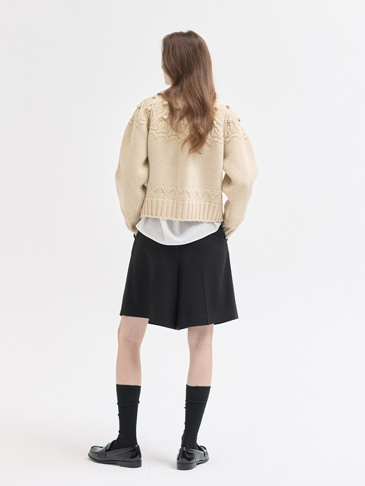 24WN vintage pom pom cardigan [IV]