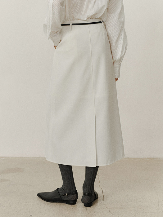TFF SEMI A-LINE WOOL SKIRT_3COLORS