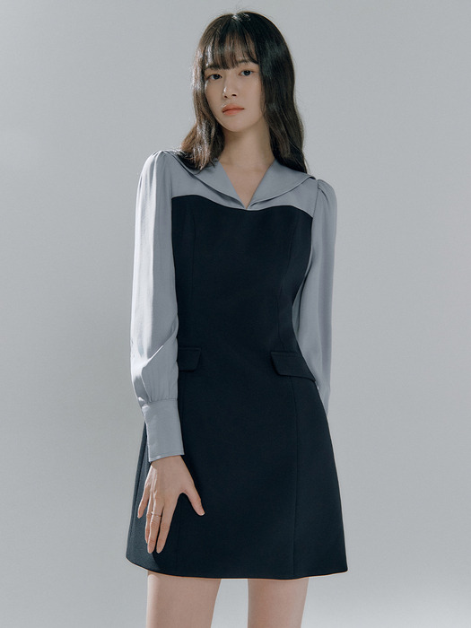 Aella block mini dress (2colors)