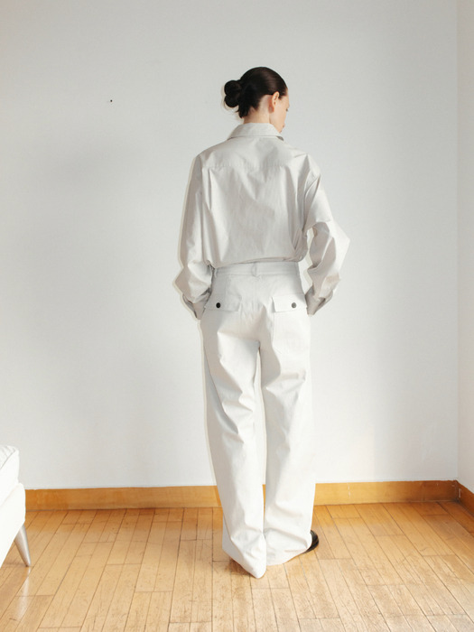 Cotton curve pants monoha 韓国　モノハ Cotton dying curve pants (blue) : MONOHA