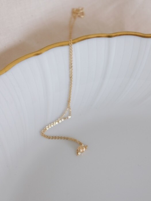 14k Cutting Ball Necklace