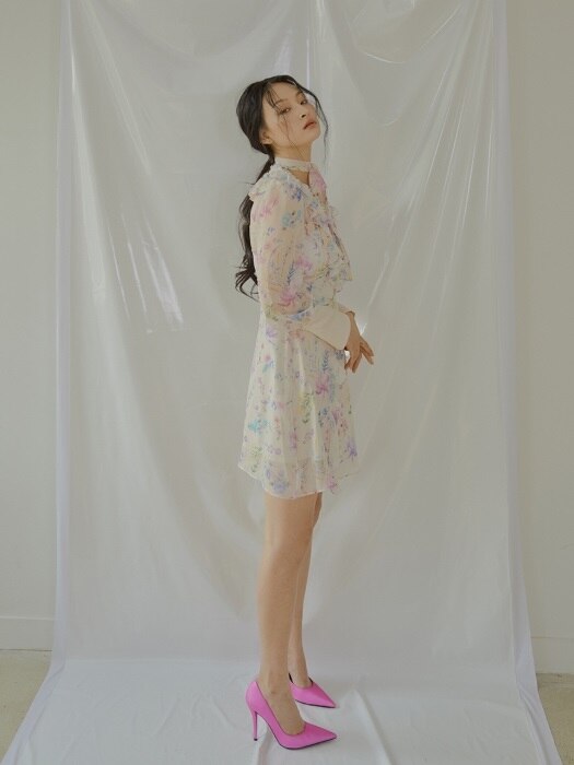 Plumblossom Dress [White]