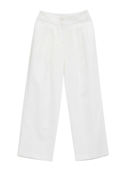Linen Wide Pants (White)_VW8ML0770