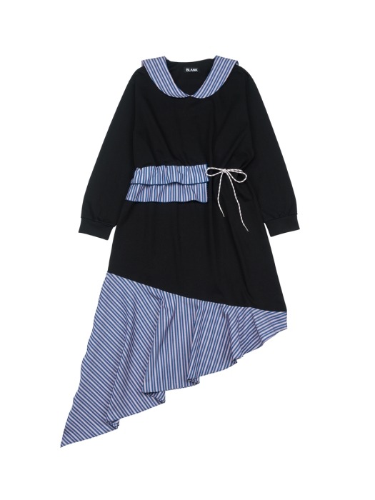 SAILOR RUFFLE DRESS-BK