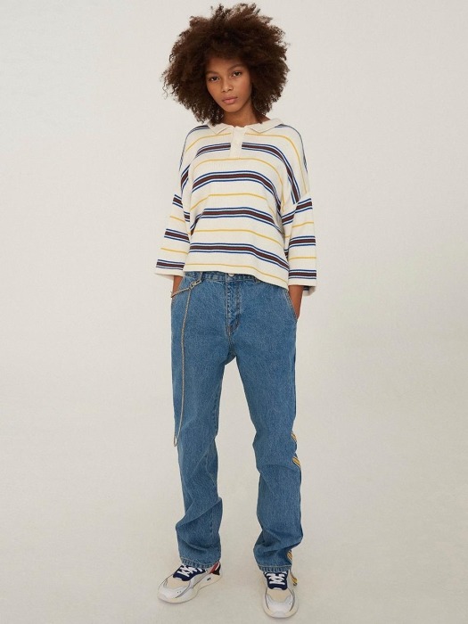 Tapered-333 Child jean Yellow