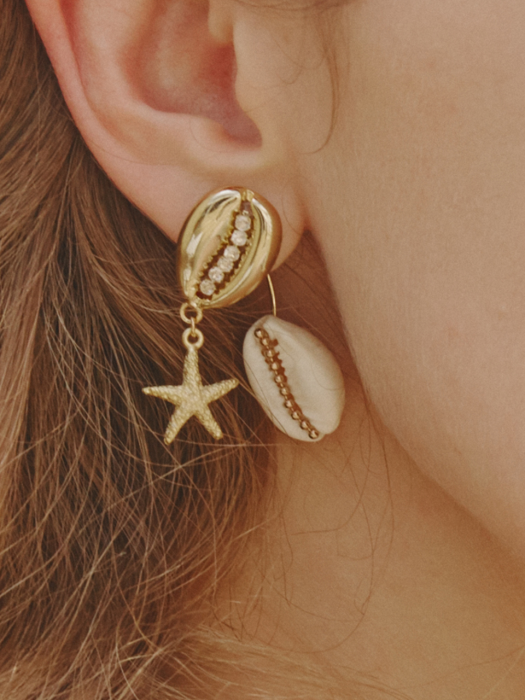 Seashell Post Two-way Earring