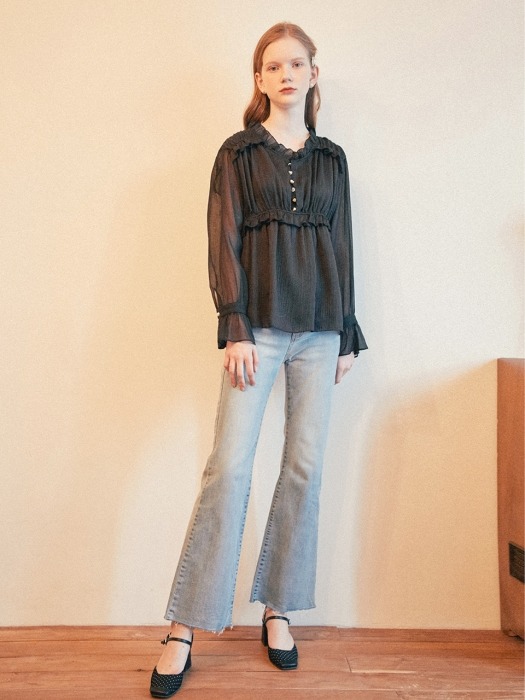 Angel Chiffon Blouse_Black