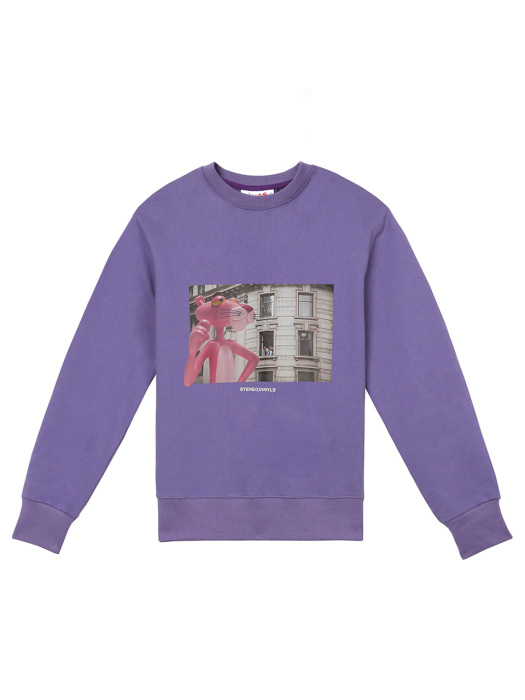 [FW19 Pink Panther] Picture Sweatshirts(Lavender)
