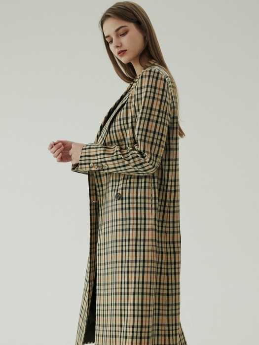 Carmen coat bold checked