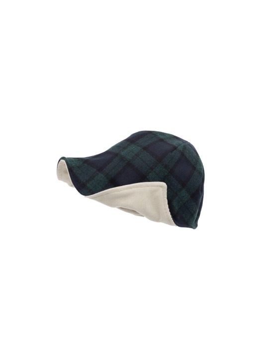Reversible bonnet beanie - Tartan check