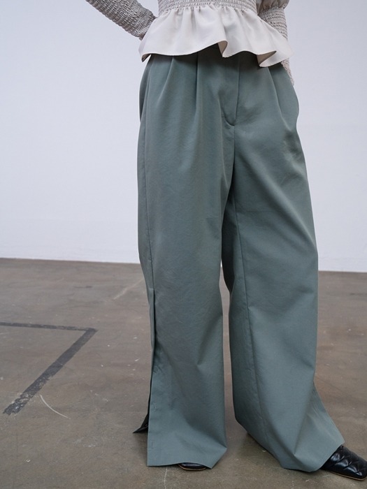 Button Wide Trouser